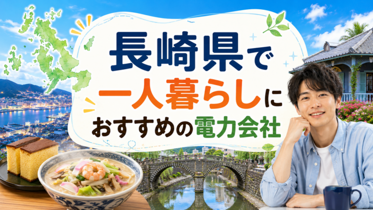 【長崎県】1人暮らしにおすすめの電力会社3選｜長崎市・佐世保の賃貸向け