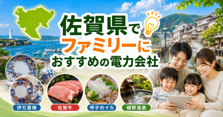 【佐賀県】ファミリーにおすすめの電力会社3選｜3〜4人世帯・佐賀市・唐津の戸建て向け