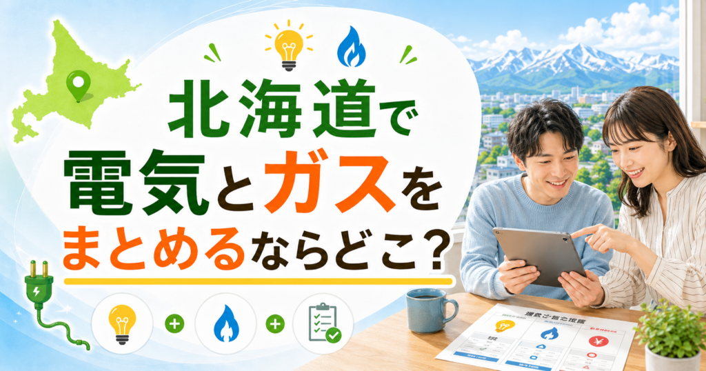 【北海道】電気とガスをまとめるならどこ？｜北ガスの電気と新電力を比較