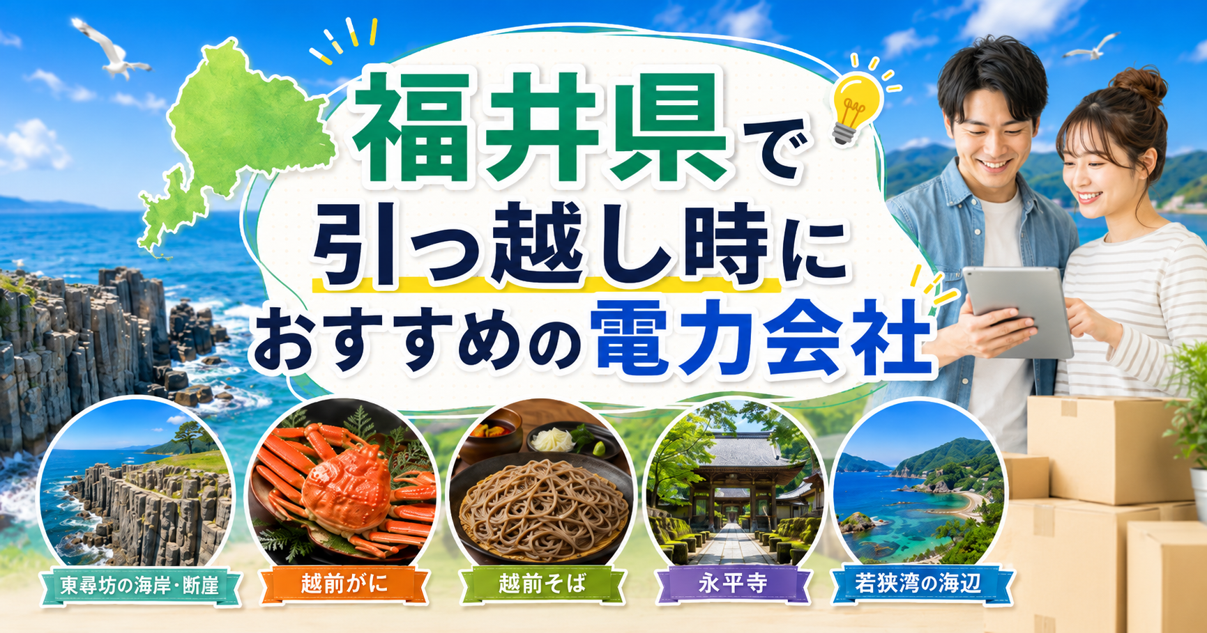 【福井県】引っ越し時におすすめの電力会社3選