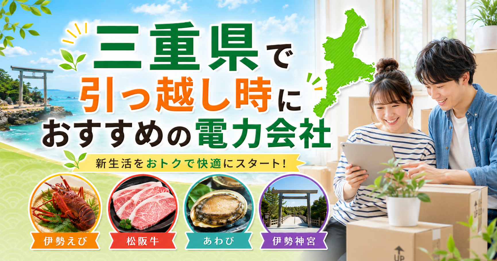 【三重県】引っ越し時におすすめの電力会社3選