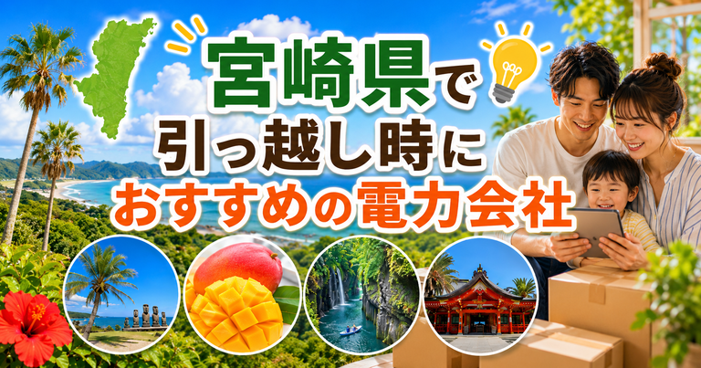【宮崎県】引っ越し時におすすめの電力会社3選