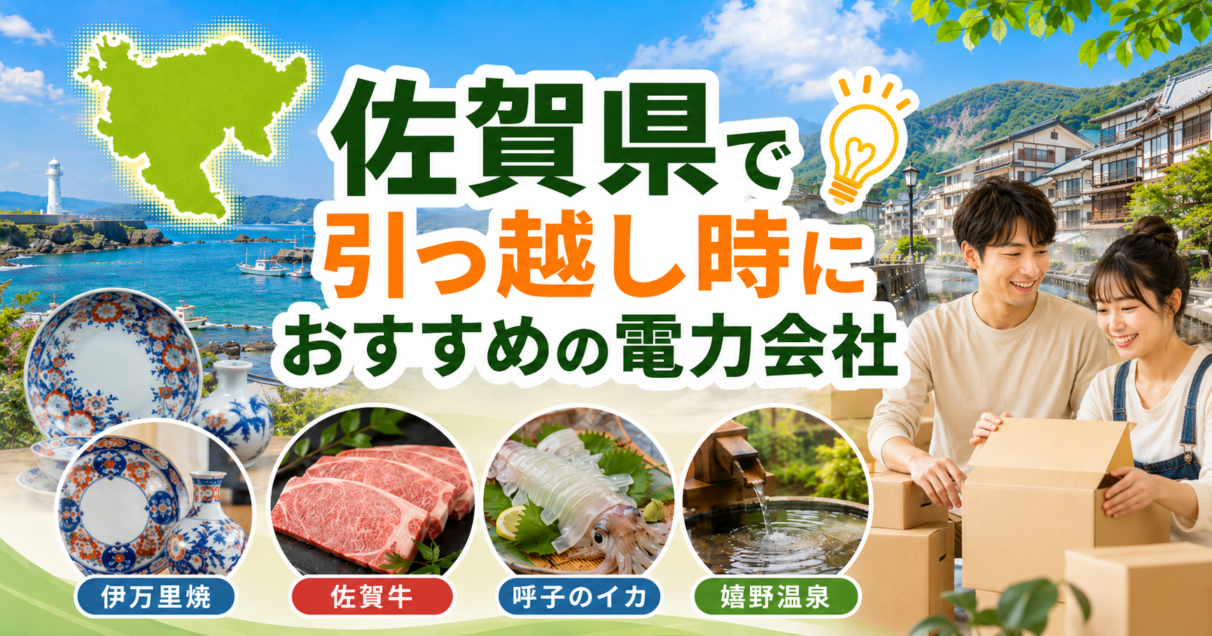 【佐賀県】引っ越し時におすすめの電力会社3選