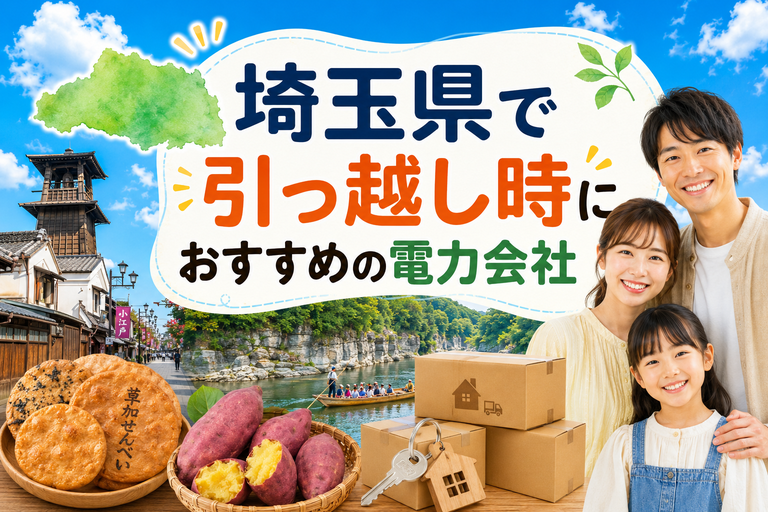 【埼玉県】引っ越し時におすすめの電力会社3選｜さいたま・川越・熊谷の転居向け