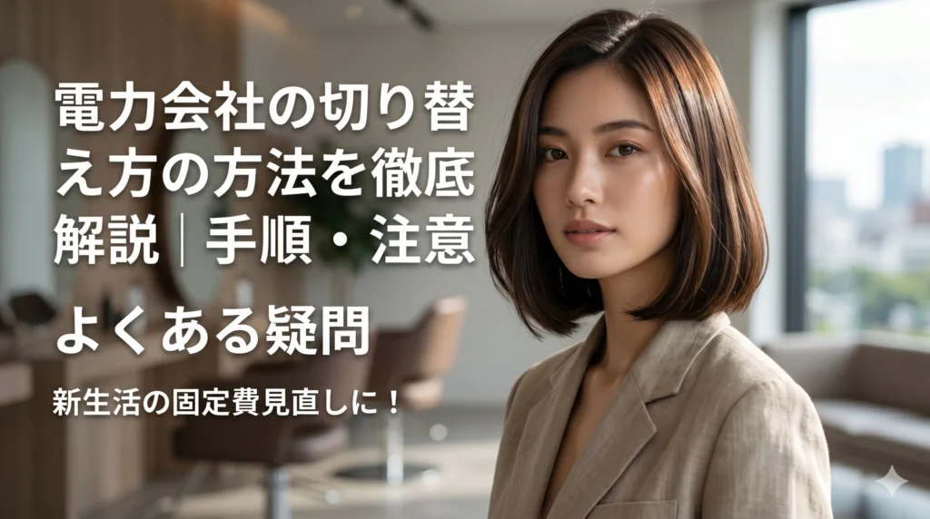 電力会社の切り替え方法を徹底解説｜手順・注意点・よくある疑問